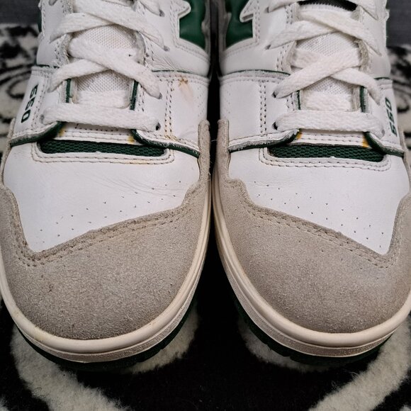 % Size 9 Men New Balance 550 White Team Forest Green sneakers  A54 main image 4